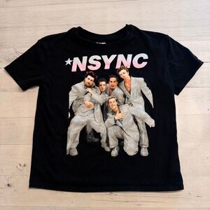 NSYNC‎ girls black tshirt size 7/8